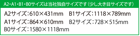 大判ポスター印刷サイズ