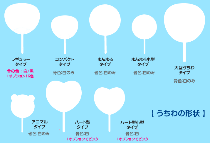 フルカラーうちわ まんまるタイプ アニマルタイプ他 同人誌印刷 グッズ印刷ならサンライズ