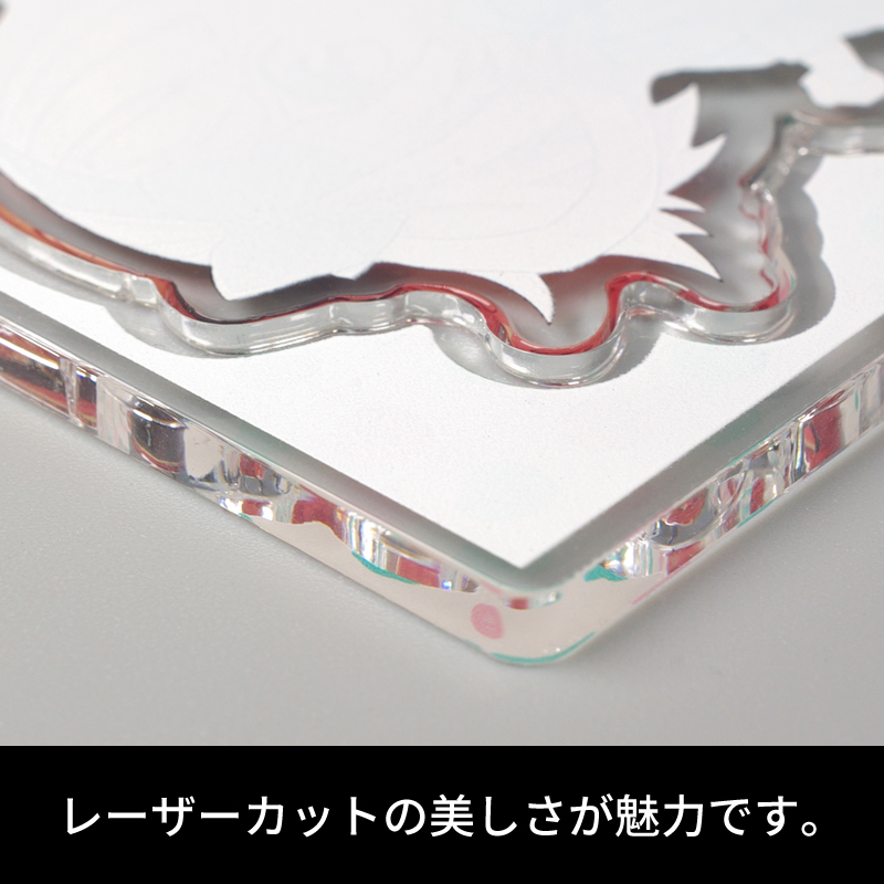 アクリルバッジスタンド | 自立できるスタンドパーツがついたアクリル 