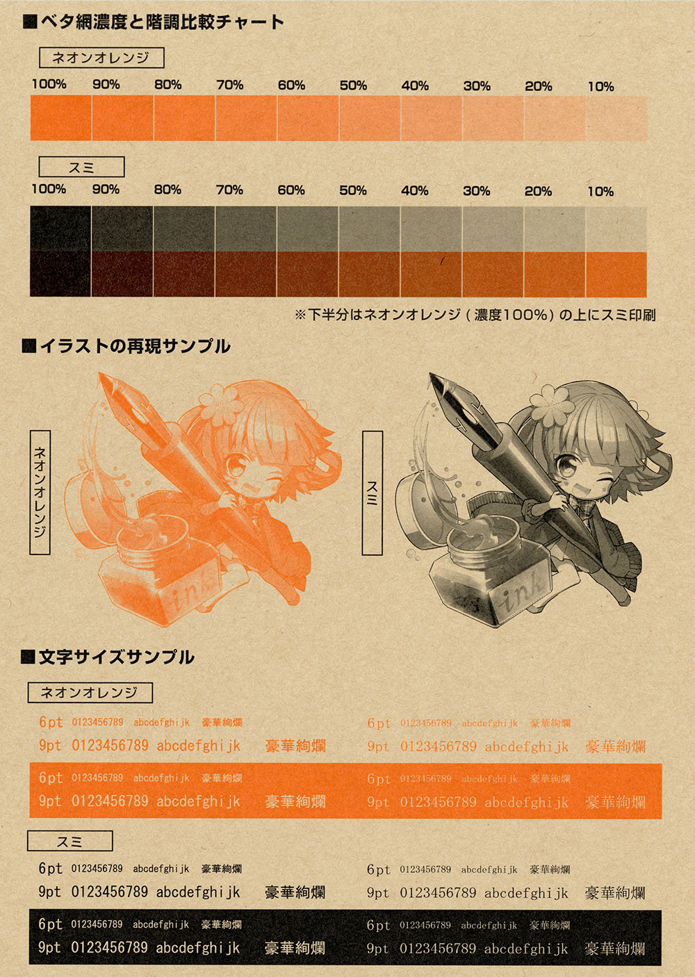 [ネオンオレンジ+スミ]ファーストヴィンテージ オーク