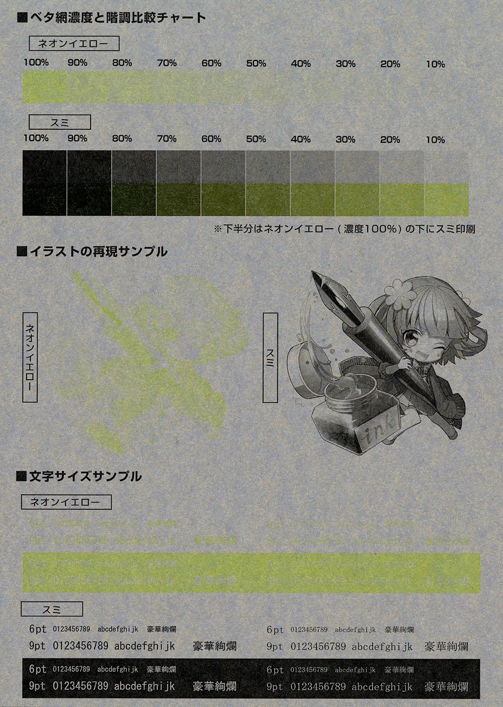 [ネオンイエロー+スミ]ファーストヴィンテージ ブルーグレー