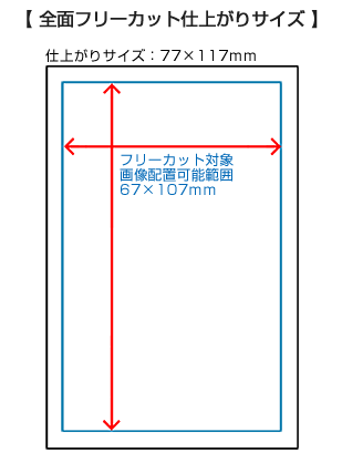 型抜きシール：サイズ見本