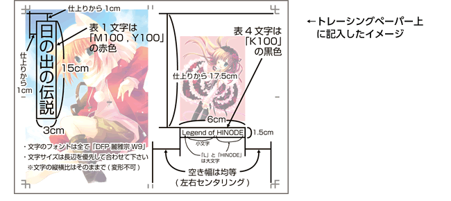 紙原稿-カラー原稿の作成　文字指定