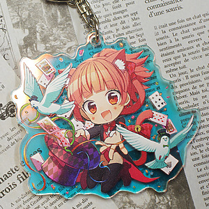 オーロラアクリルキーホルダー