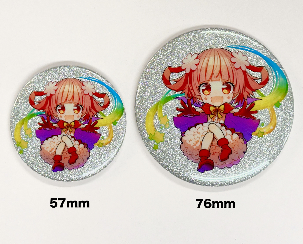 グリッターカンバッジ