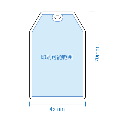 アクリルお守り印刷サイズ